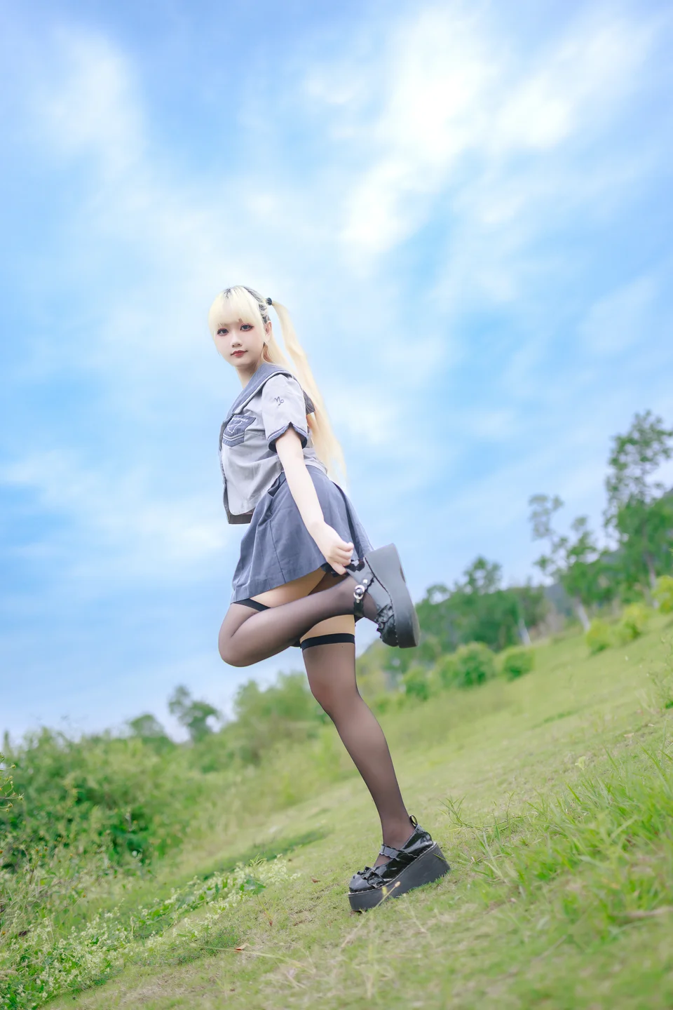 阿雪雪 - No.024 湿地JK [78P-1.77GB] tg@simisebaisi 【丝足阁】007.webp